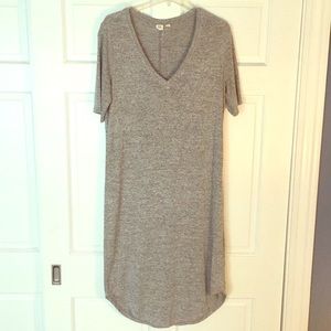 Gap Women Softspun Midi T Shirt Dress